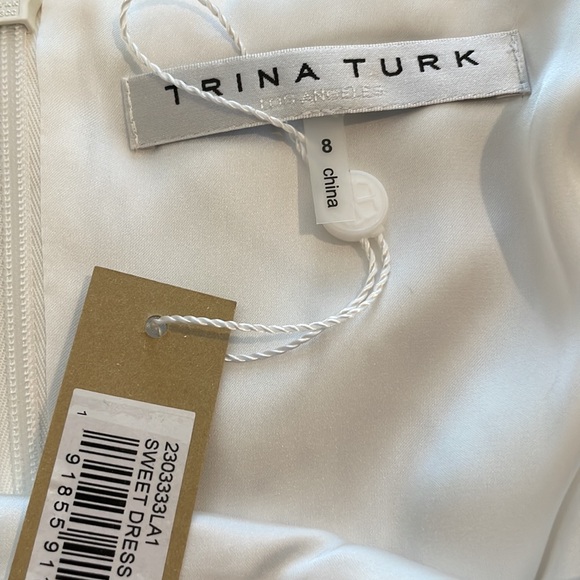 TRINA TURK White Sweet Dress Size 8, NWT - Picture 14 of 14
